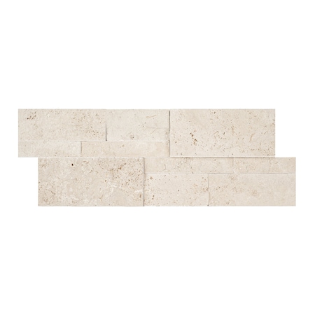 Msi Roman Beige Splitface Ledger Panel 9'' x 24'' Travertine Wall Tile, 3PK ZOR-PNL-0164